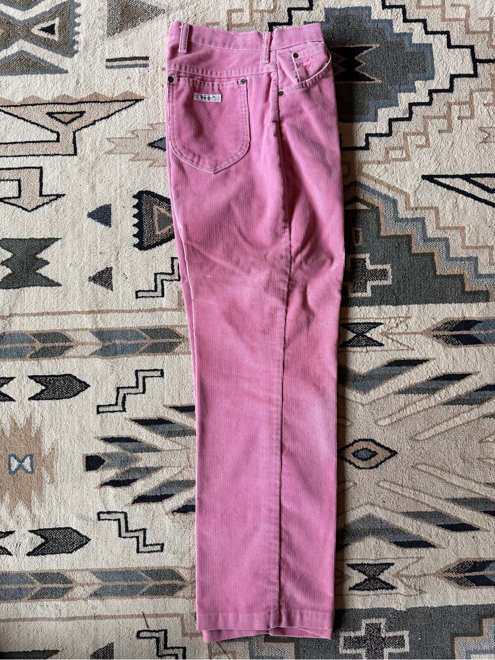 Wrangler Straight Leg Corduroy Jeans in Pink